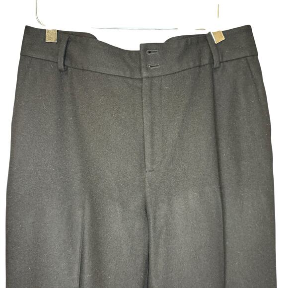 Lauren by Ralph Lauren Wool Black Dress pants with Cuffed hems Women's size 8 - Picture 3 of 7